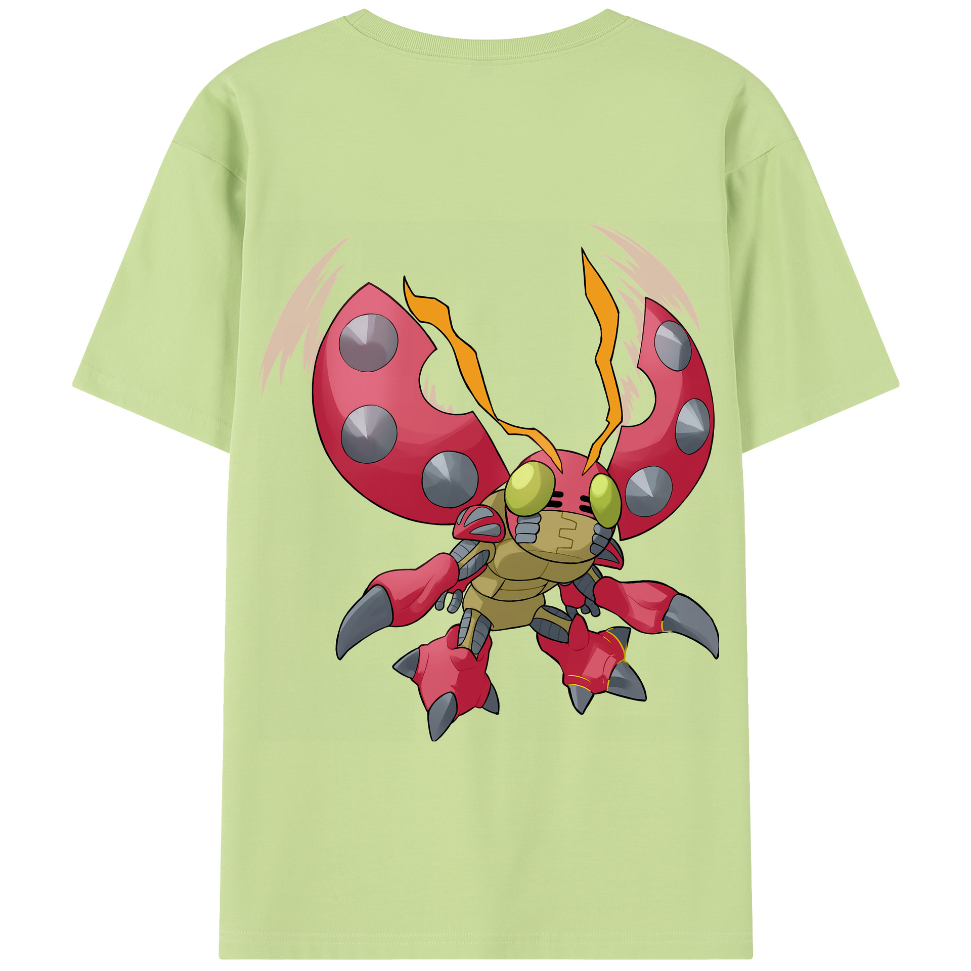 （画像用） Digimon デジタルモンスター/デジモン 綿100％半袖Tシャツ（背面プリント）